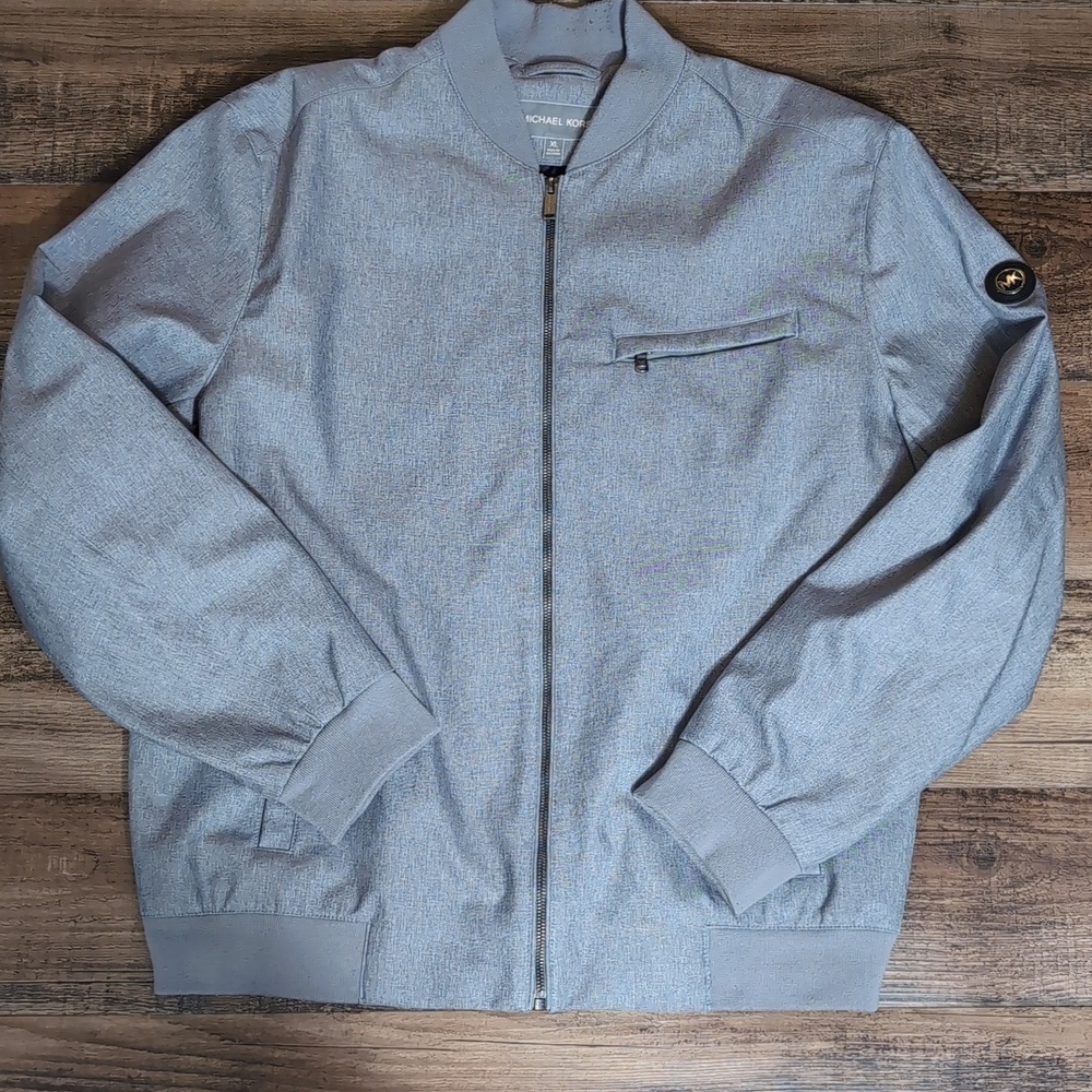Michael Kors Lightweight Bomber Jacket Size XXL in Gray - Picture 2 of 11